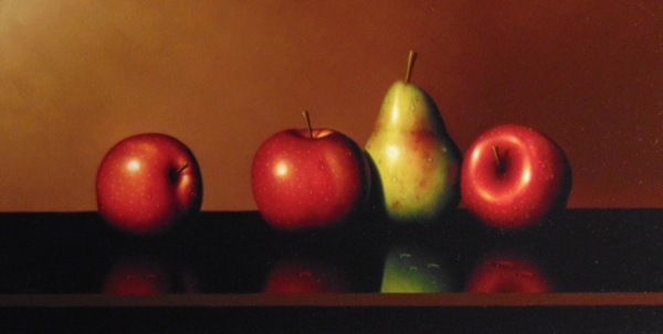 Apples and Pear at Hunter Wolff Gallery